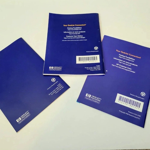 HP DeskJet 710C Series Printer Guides Lot of 3 Set - Picture 2 of 2